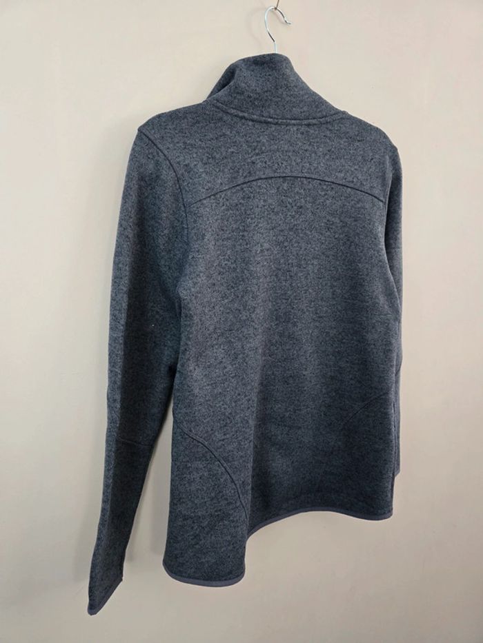 Veste polaire zippée Champion grise femme coupe cintrée col montant taille L - photo numéro 7
