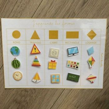 Ma planche pour apprendre les formes