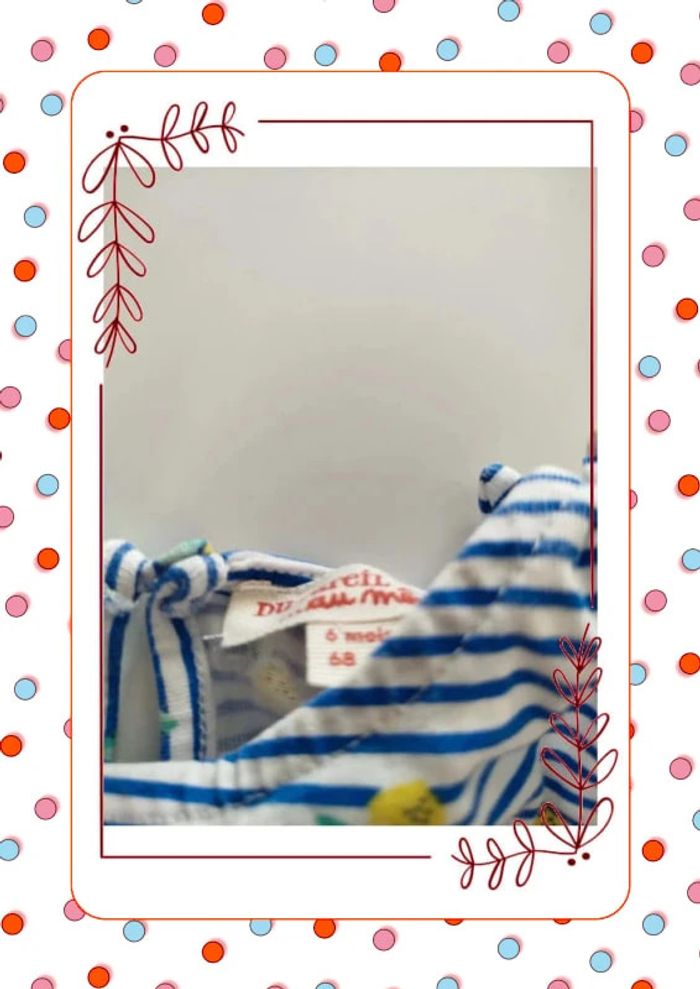 Robe a rayures 6 mois - photo numéro 3