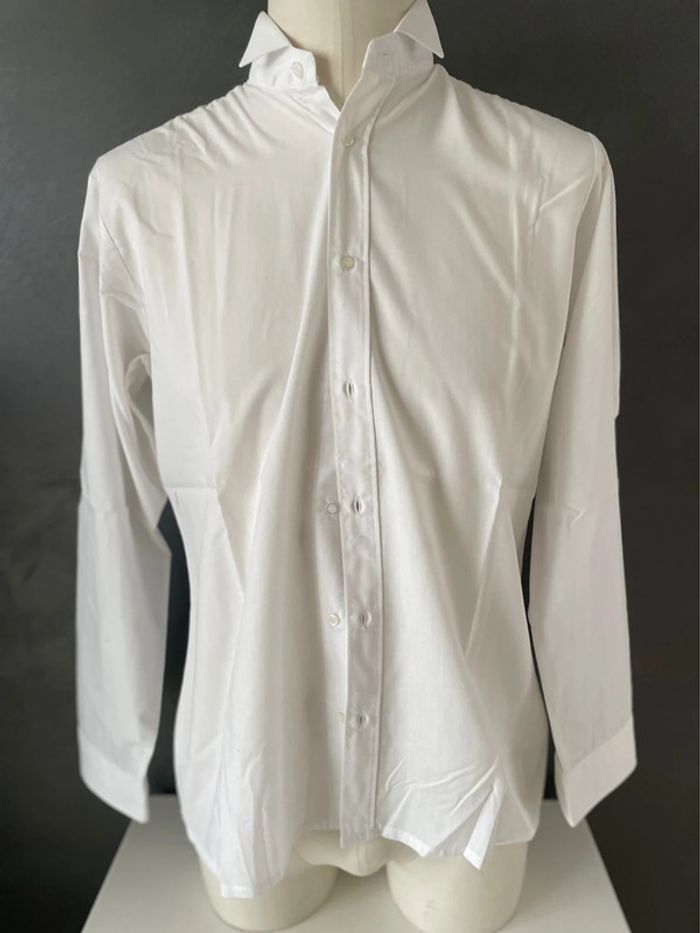 Chemise vintage blanche homme