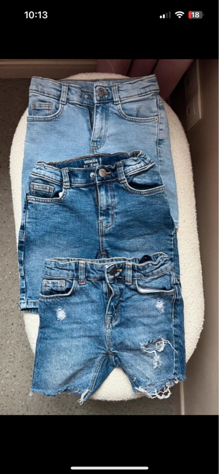 Lots de 3 shorts en jeans garçon