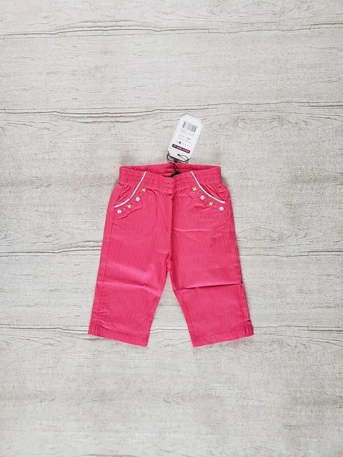 Bermuda Sergent Major 18 mois fuchsia