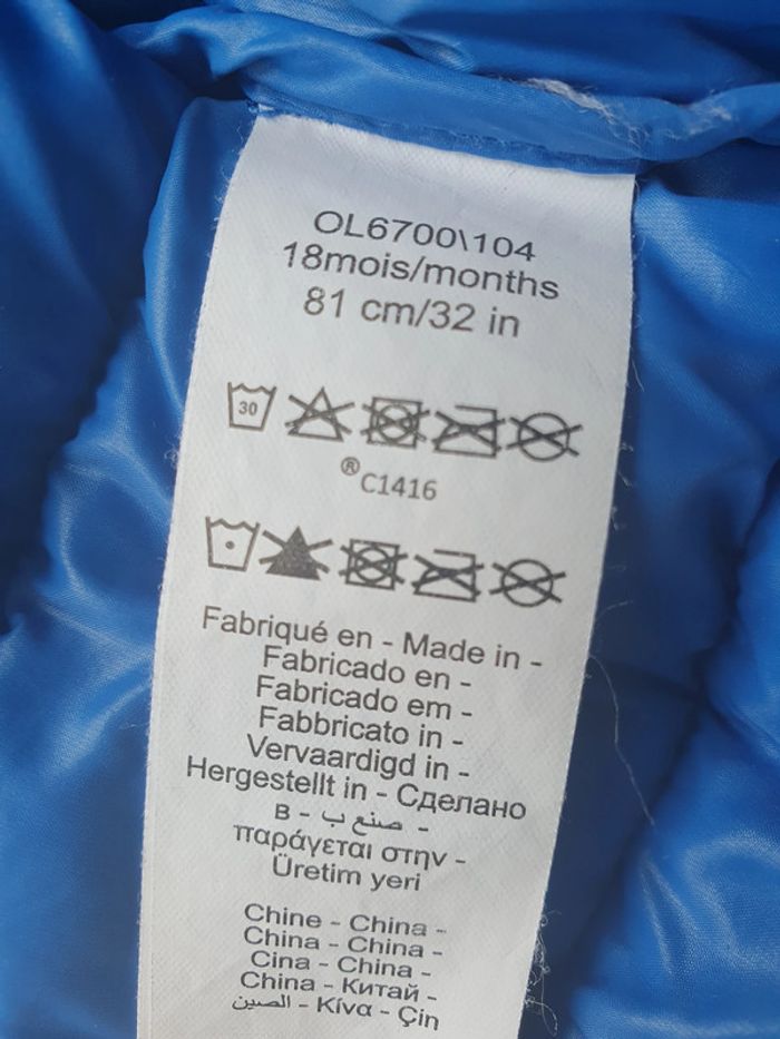 Doudoune veste chaude hiver garçon 18 mois Orchestra - photo numéro 7