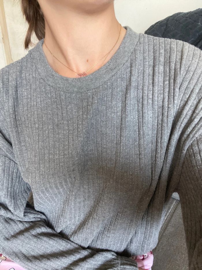Pull Gris Pimkie - photo numéro 3