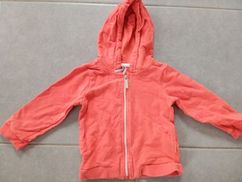Gilet zippé corail 