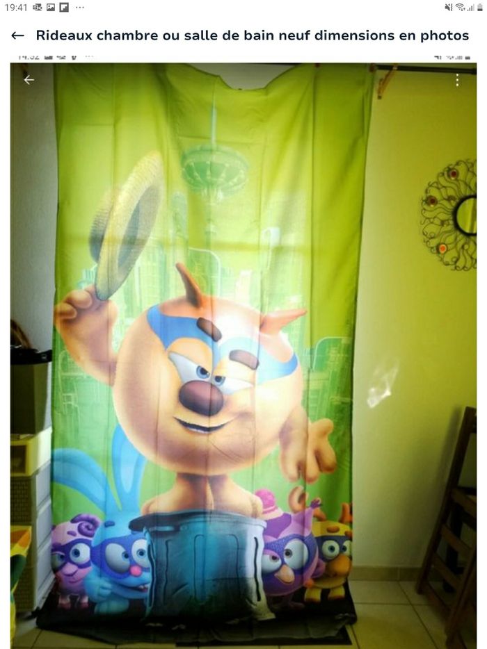 rideaux Disney  140 / 260 neuf