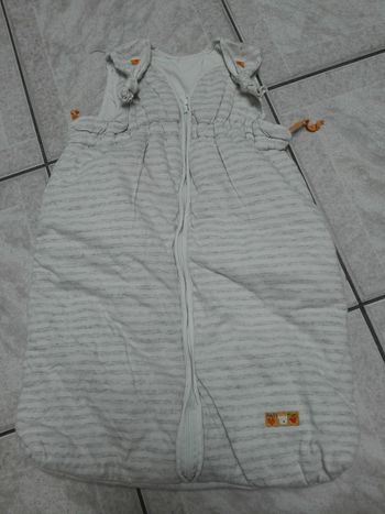 Turbulette gigoteuse catimini rayée grise Mixte bébé fille garçon 0-6 mois