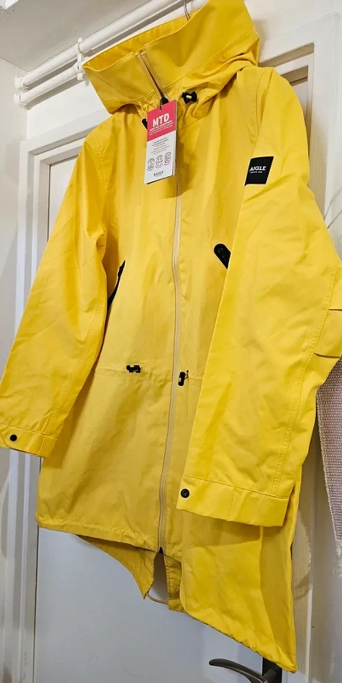 Ciré Imper Parka Trench Déperlant MTD Aigle Taille 44 - photo numéro 3