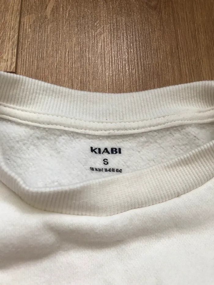 Sweatshirt Kiabi blanc - photo numéro 3