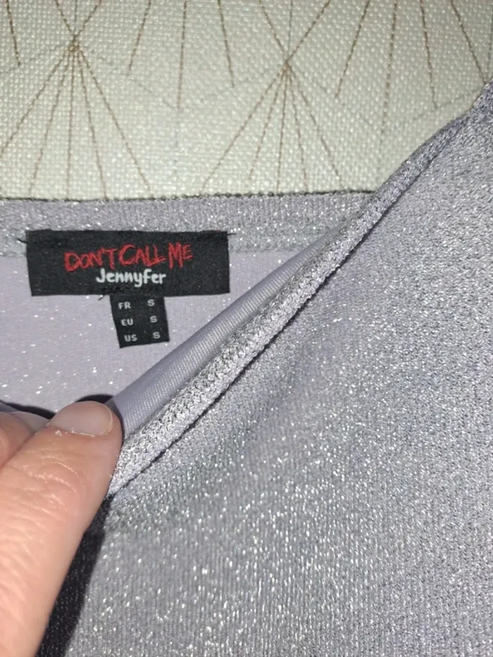 Débardeur femme violet pailleté Jennyfer S ttbe - photo numéro 3