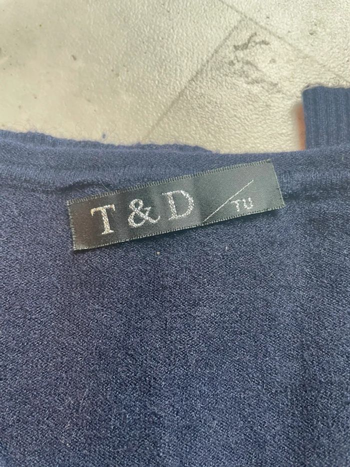 Pull col V marine - photo numéro 2