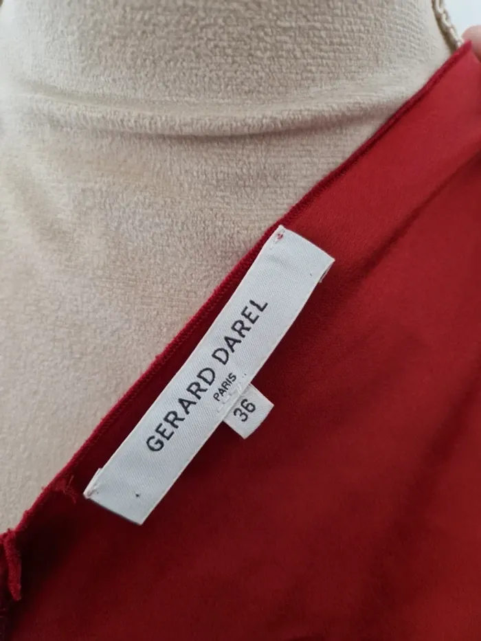 Robe rouge Gérard darel taille 36 - photo numéro 6