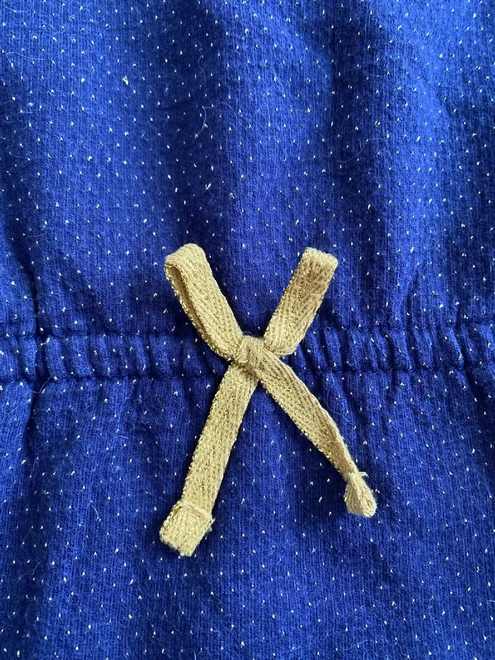 Robe bleu marine à pois dorés kiabi 5 ans - photo numéro 2