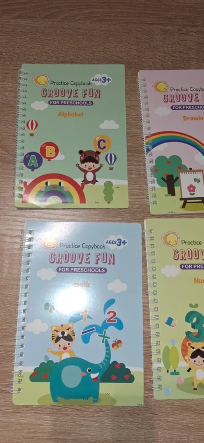 🌟 Ensemble de 4 Cahiers d'Exercices "Groove Fun" pour Enfants 🌟 - photo numéro 2