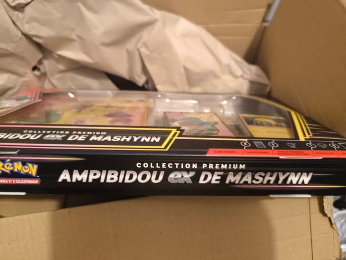 Coffret pack paquet Collection Premium Ampibidou-ex de Mashynn du Pokémon 6 boosters - photo numéro 2
