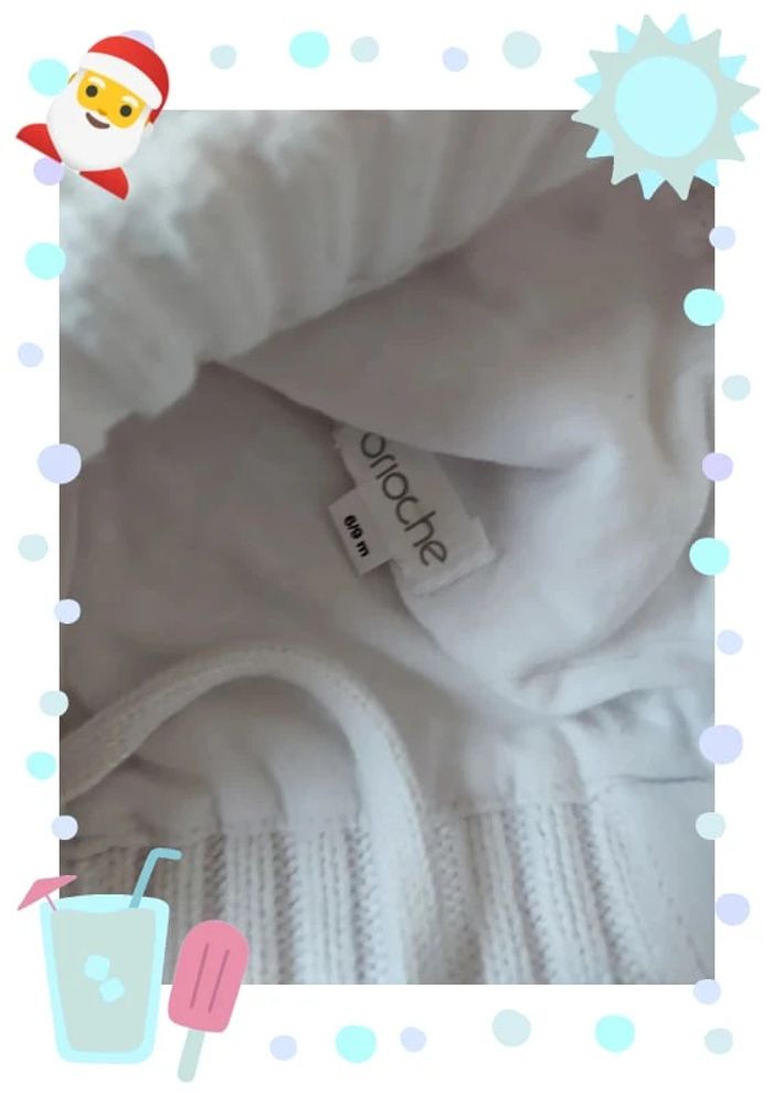 Bonnet blanc taille 6 /9 mois #marinecm38fille6mois - photo numéro 4