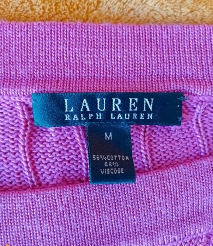Pull raph Lauren rose M neuf - photo numéro 4