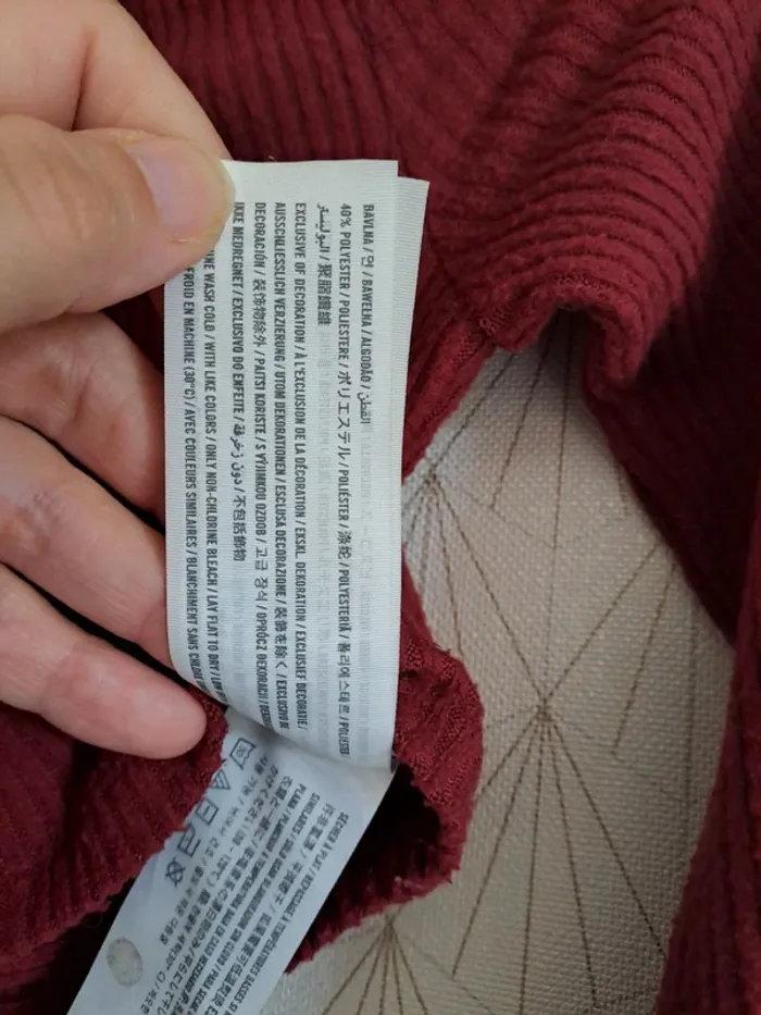 Pull col roulé femme doux bordeaux épaules dénudées Hollister XS tbe - photo numéro 7