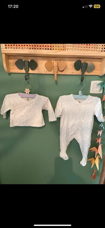 Ensemble tout doux petit bateau 3 mois