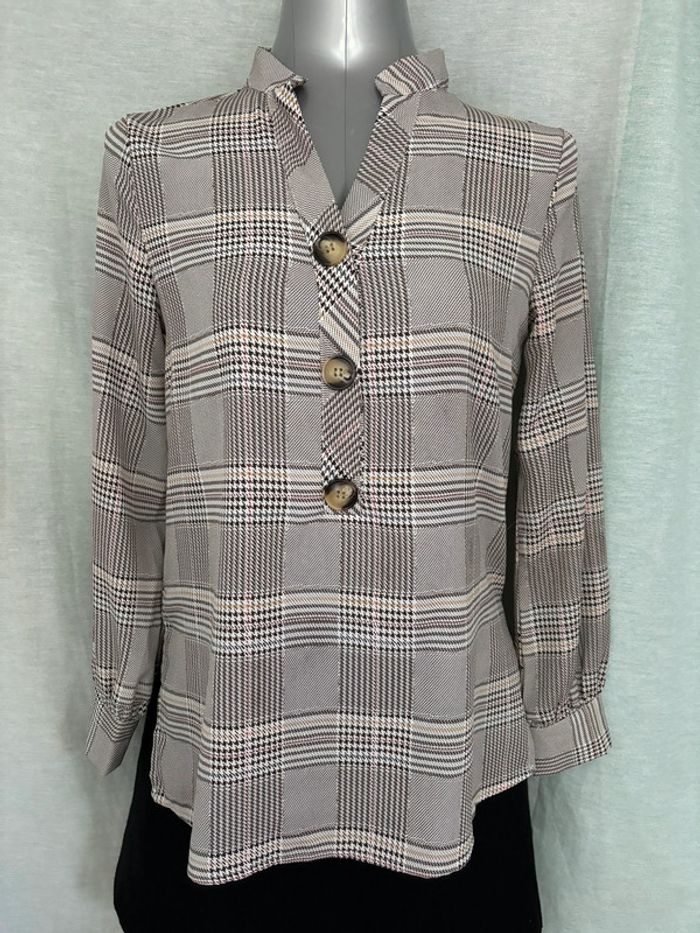 Petit ensemble vintage blouse et jupe S/36 - photo numéro 2
