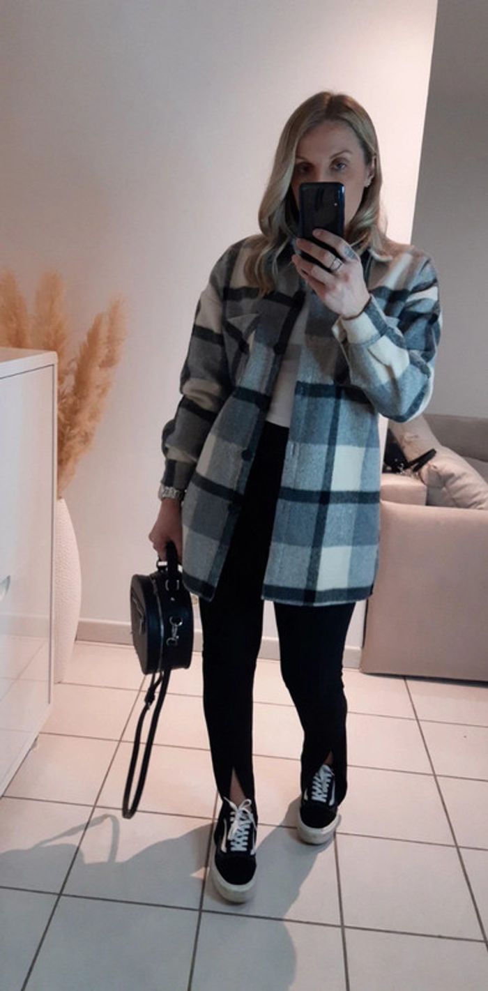 Veste polaire à carreaux - photo numéro 5