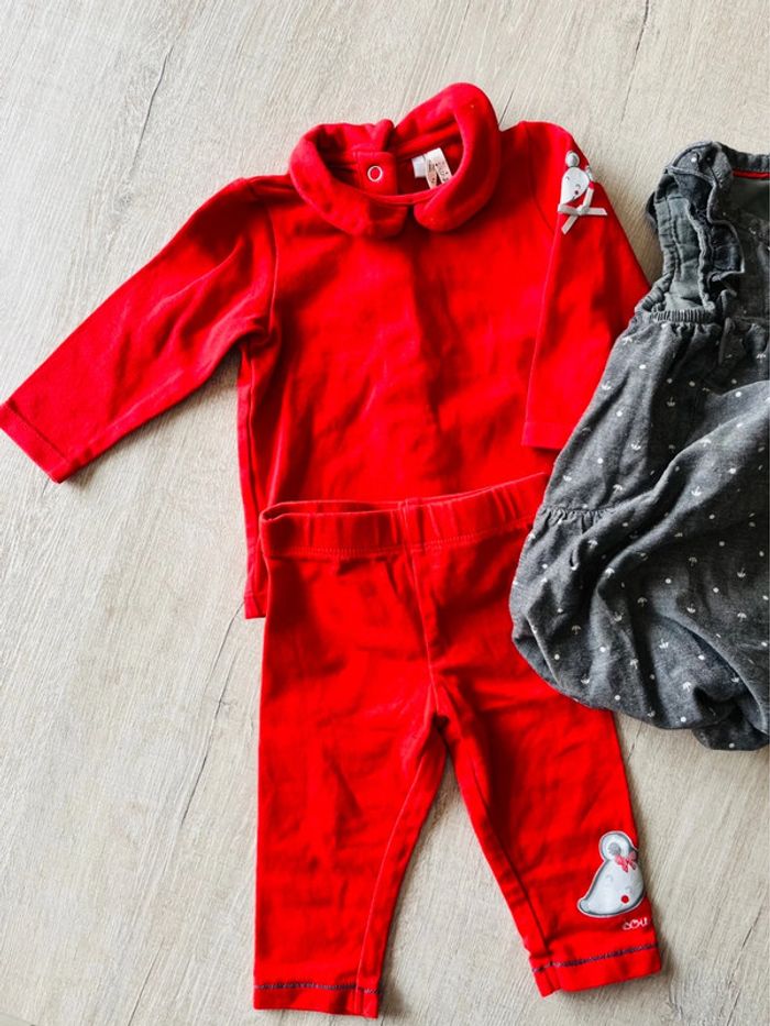 Robe,tee-shirts et legging bébé fille orchestra - photo numéro 2