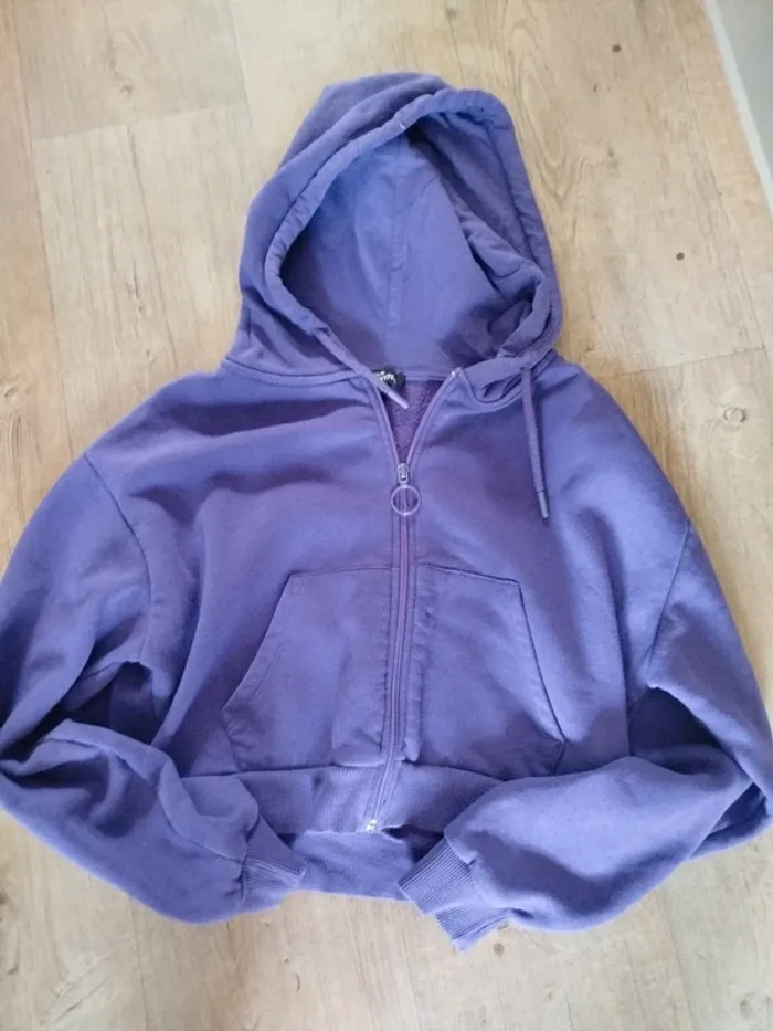 Sweat zippé à capuche