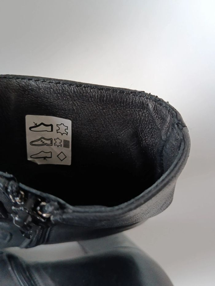 Bottines en cuir à talons Sacha premium taille 40 - photo numéro 9