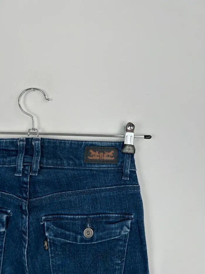 Jean Levi's Femme Bleu Marine W27 4M | Mid Rise Skinny | Taille FR36 | Très Bon État NJ374 - photo numéro 7