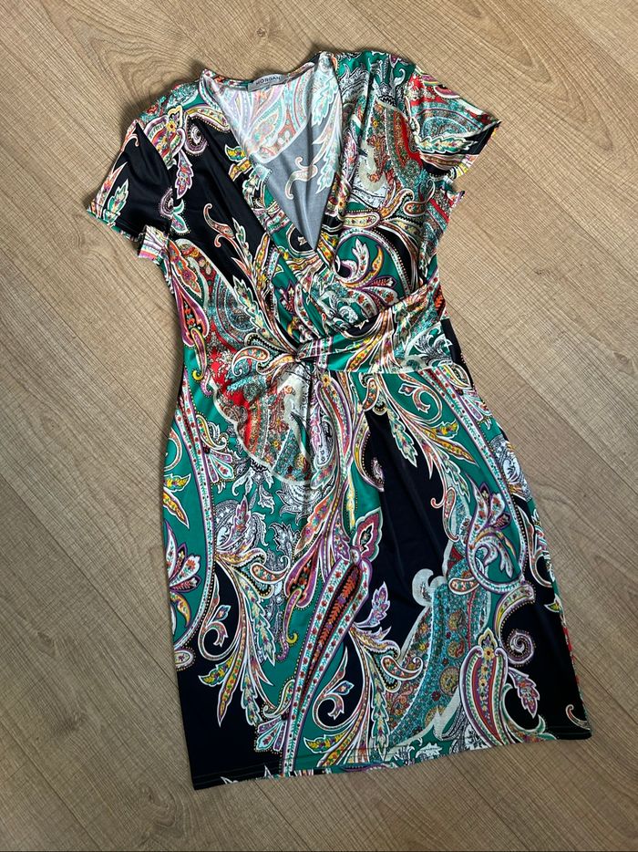 Robe imprimée à manches courtes Morgan taille 42 comme neuve - photo numéro 8