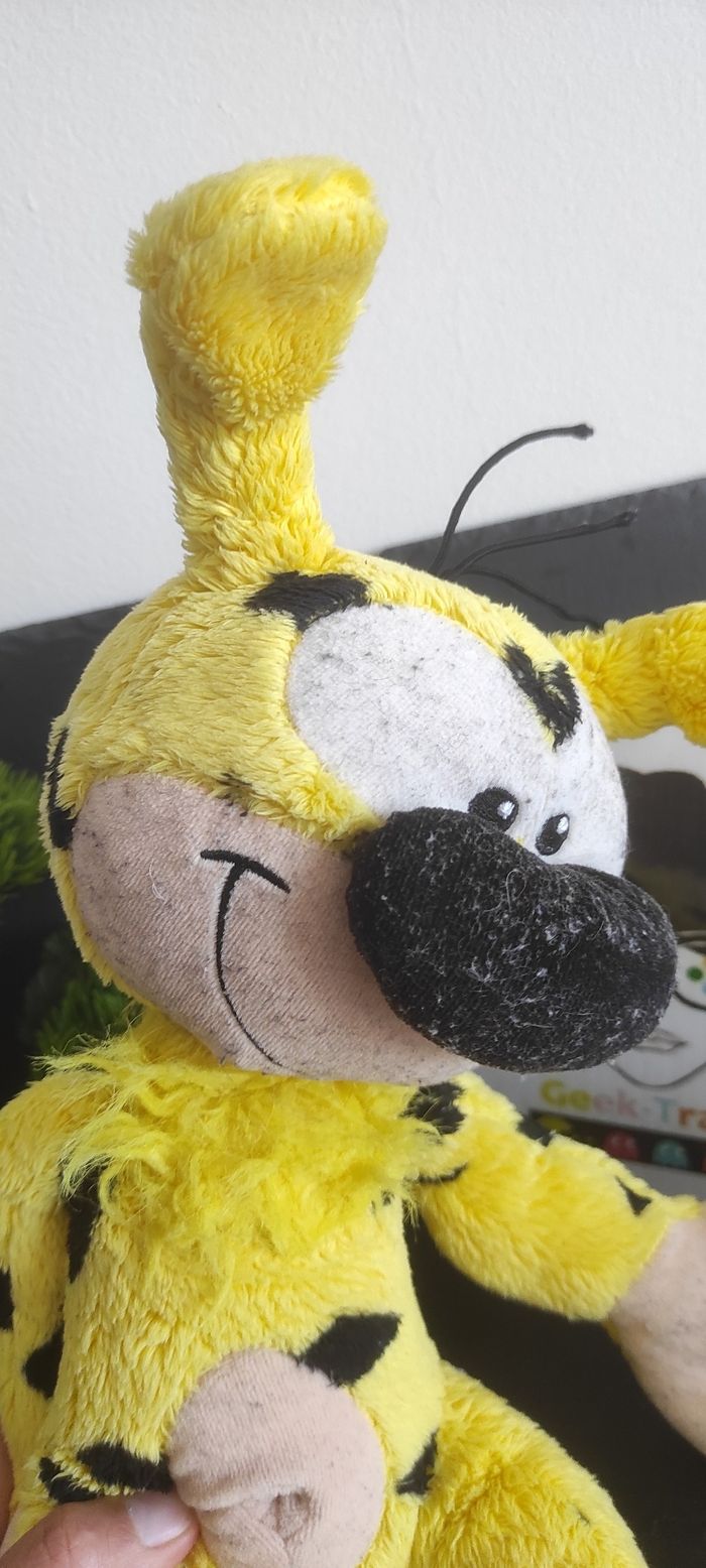 peluche marsupilami marsu 2012 jemini jaune noir ancien Dessin Animé Rose Papa - photo numéro 3