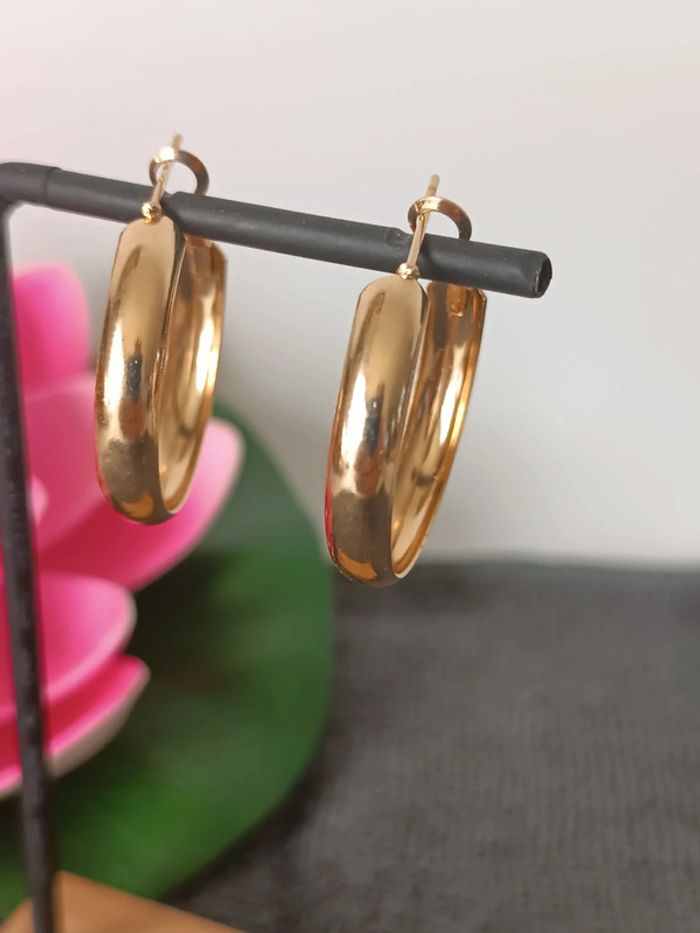 Boucles d'oreilles créoles bohème chic en Acier inoxydable