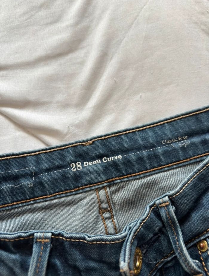 Jean levi’s bleu mi taille haute coupe slim straight droit demi curve taille S/36 L34 femme - photo numéro 11