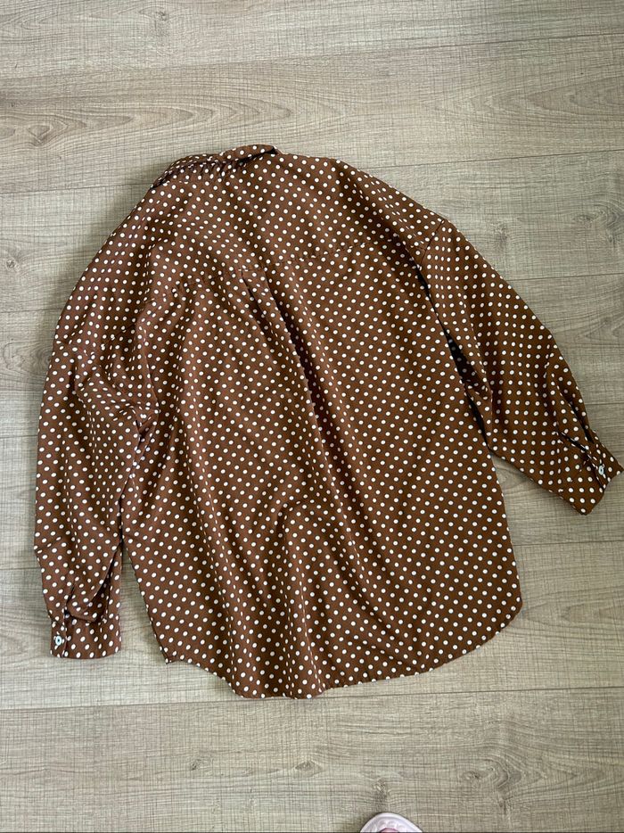 Chemise à pois à manches longues Shein taille L jamais portée - photo numéro 8
