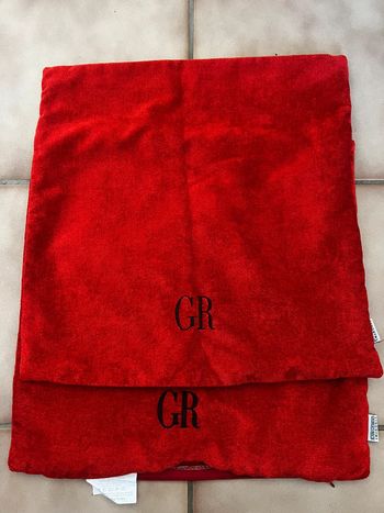 Lot de 2 taies d’oreillers Georges rech rouge