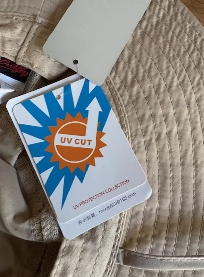 chapeau de loisir en tissus beige anti uv - photo numéro 6