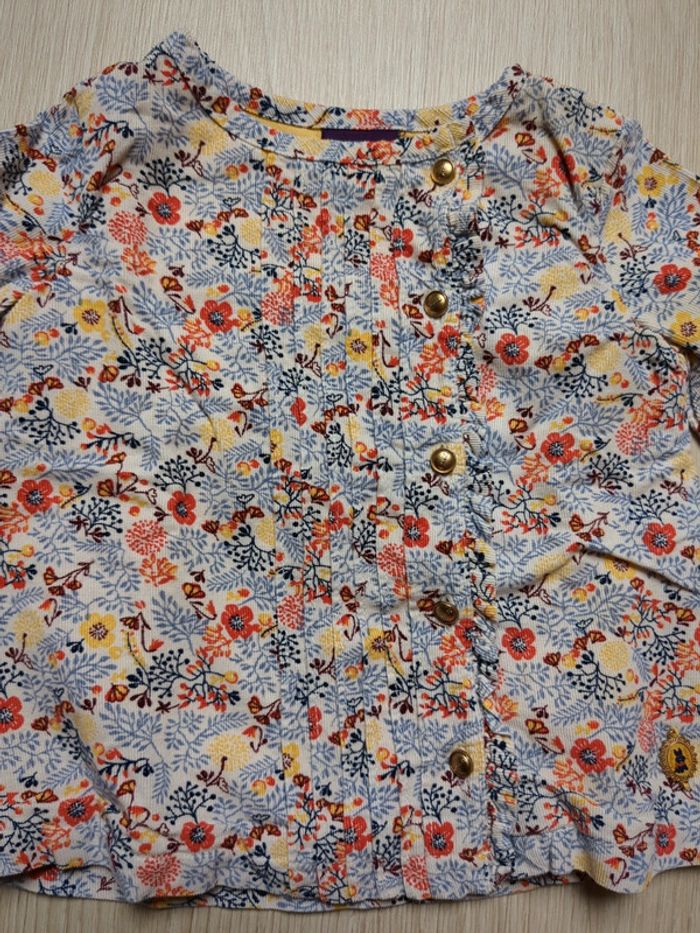 12 mois Gilet fleuri Sergent Major