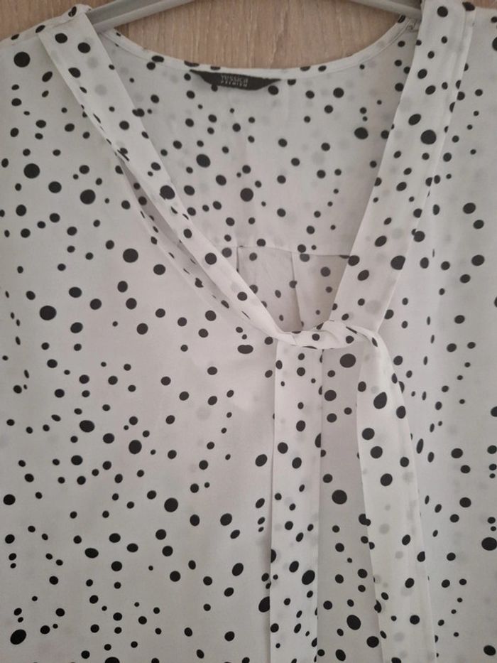 Tunique blanche à pois noir C&A - photo numéro 4
