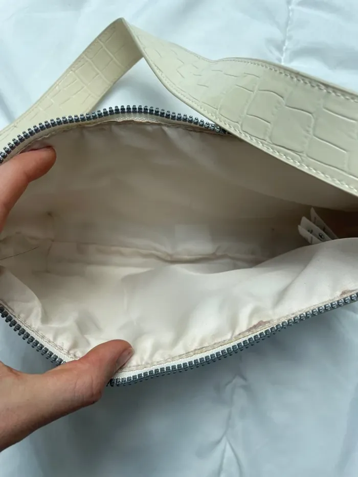 Sac épaule blanc/créme - photo numéro 4