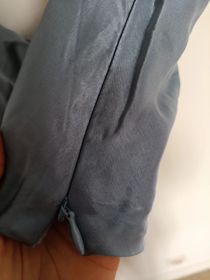 Crop top bleu satiné vintage Zara – Taille M - photo numéro 4