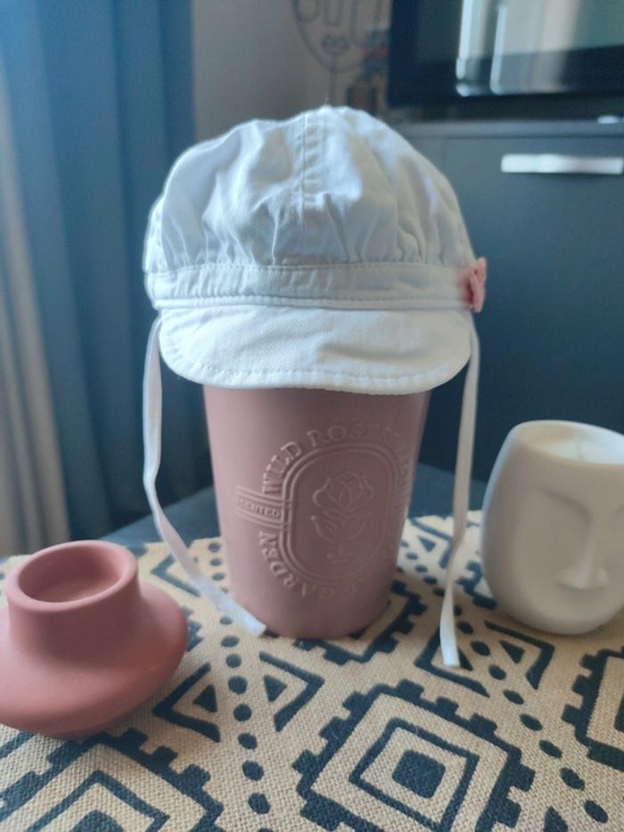 Casquette souple blanc