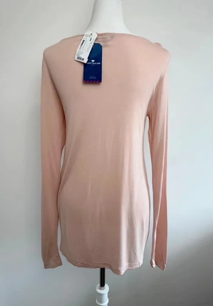 T-shirt Tom Tailor femme Never Ending rose neuf avec étiquette oversize - photo numéro 2