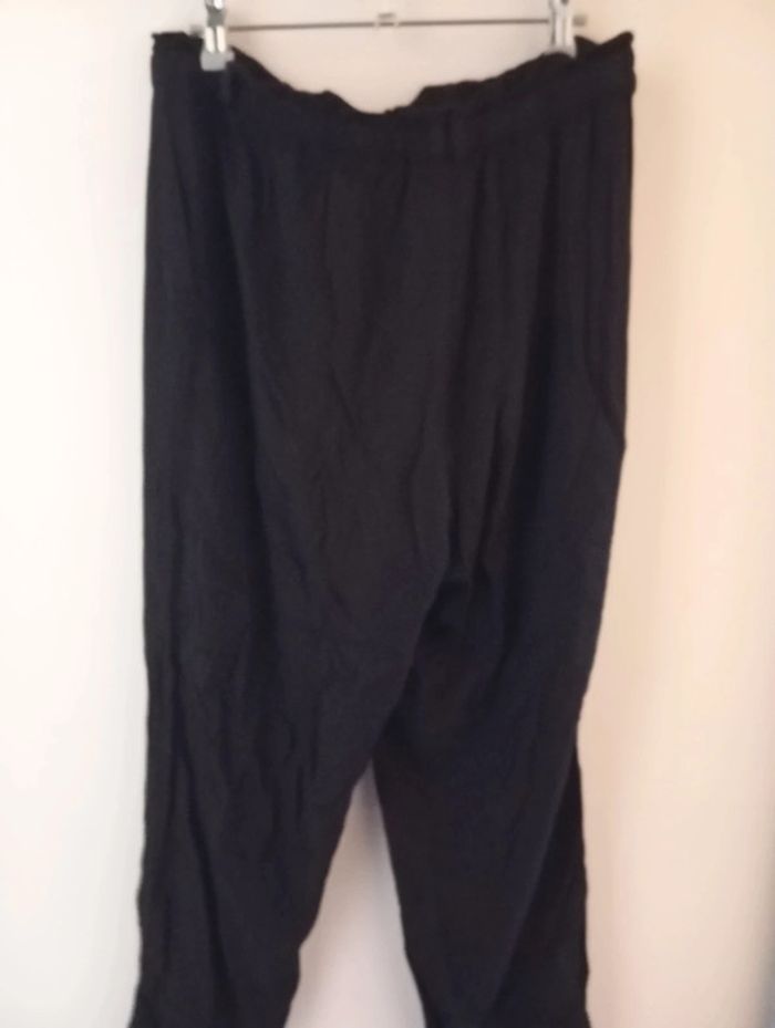 Pantalon fluide léger noir femme taille 42 - photo numéro 4