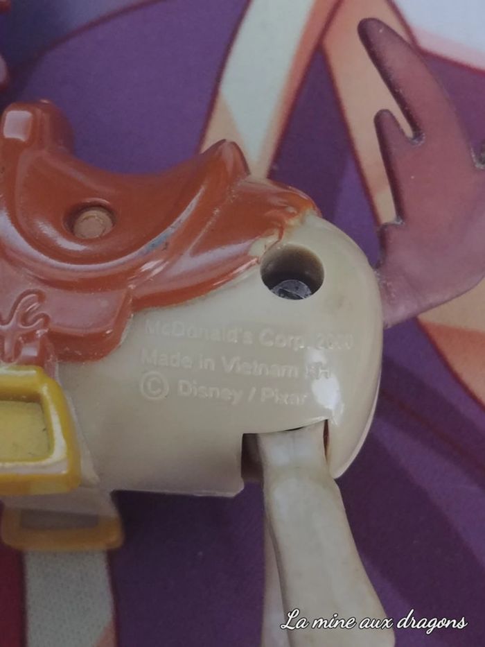 Figurine Pile poil Toy Story Disney pixar McDonald’s 2000 Bullseyes figure - photo numéro 2