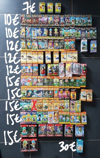 Lot Wcf Dwc Dragon Ball adverge - Banpresto Bandai Super Z GT Kai Heroes