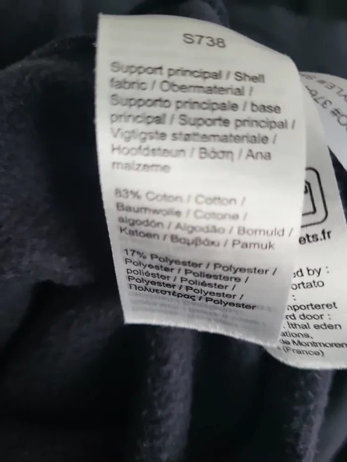 Sweat à capuche lacoste taille m bleu marine - photo numéro 7