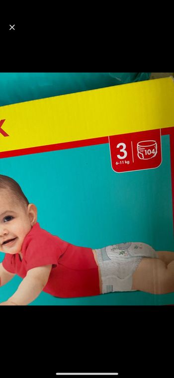 Couches culottes Pampers taille 3
