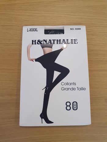 Collants noirs opaques TU grande taille