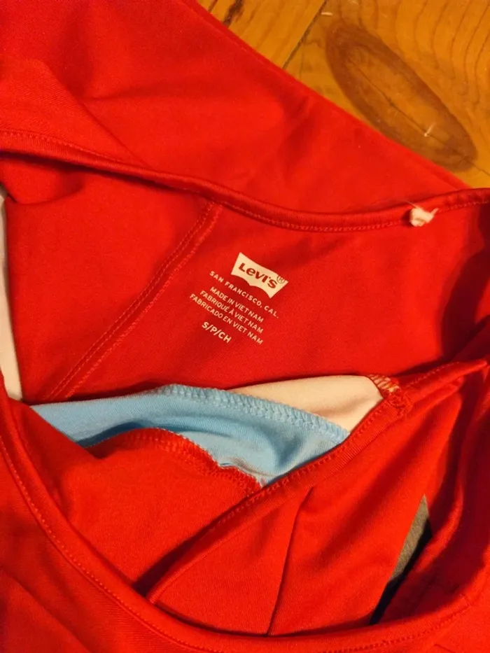 Body débardeur sans manches Levi's rouge logo - photo numéro 5