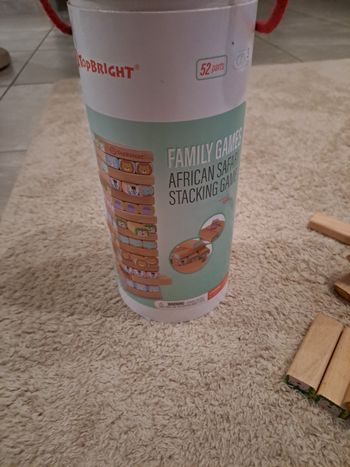 Jouet tour de.bloc empilage animaux